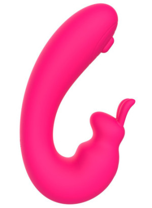 Vibromasseur 2 en 1 G-spot et C-spot USB Kala rose - WS-NV084